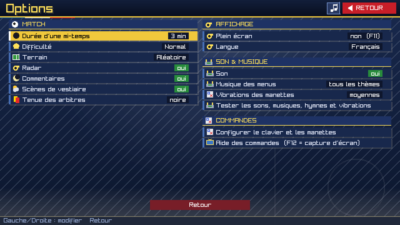 Capture réelle des options
